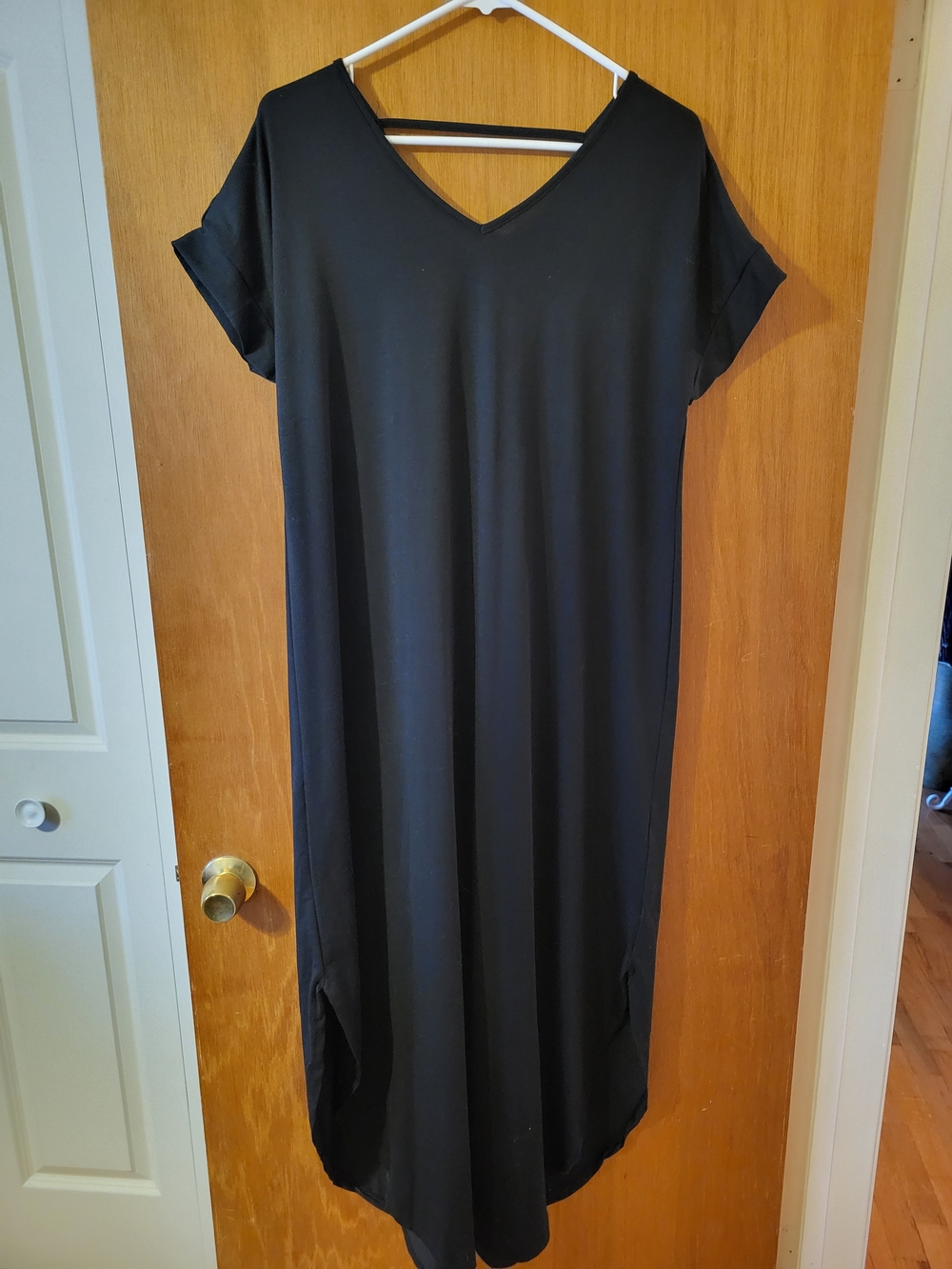 LuLaRoe Black Maxi Dress V-Neck-Macy